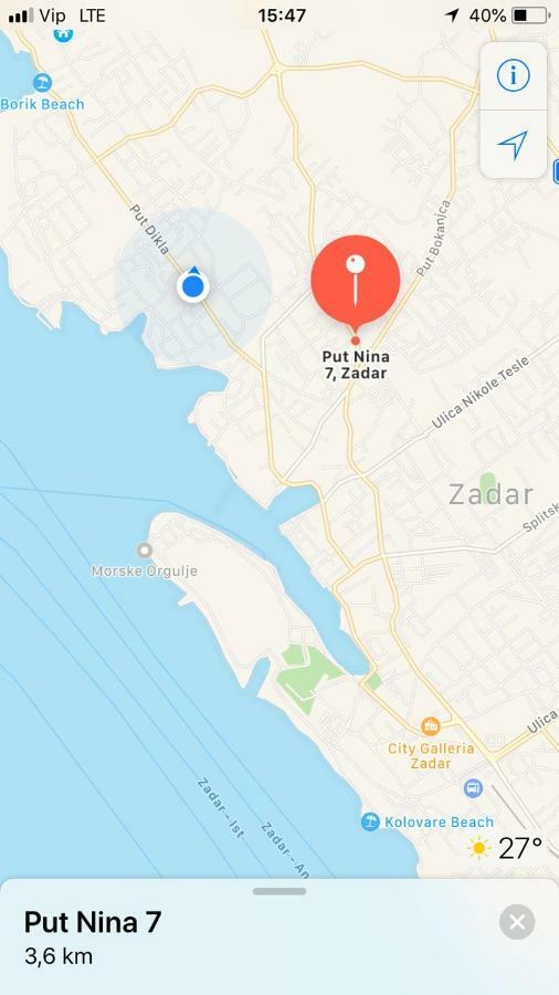 Apartment Ema Zadar Eksteriør bilde